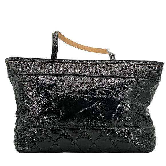 Coach Poppy Daisy Liquid Gloss Black Shoulder Bag Tote 18674 - Picture 3 of 16